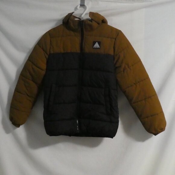 H&M NEW WAYZ | 11-12 years US 14 | Black and Brown Hooded Puffer Jacket - Picture 2 of 16